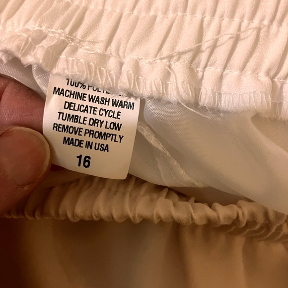 Pull on Floor  length slip with elastic  waist double layer 16 - Picture 7 of 7